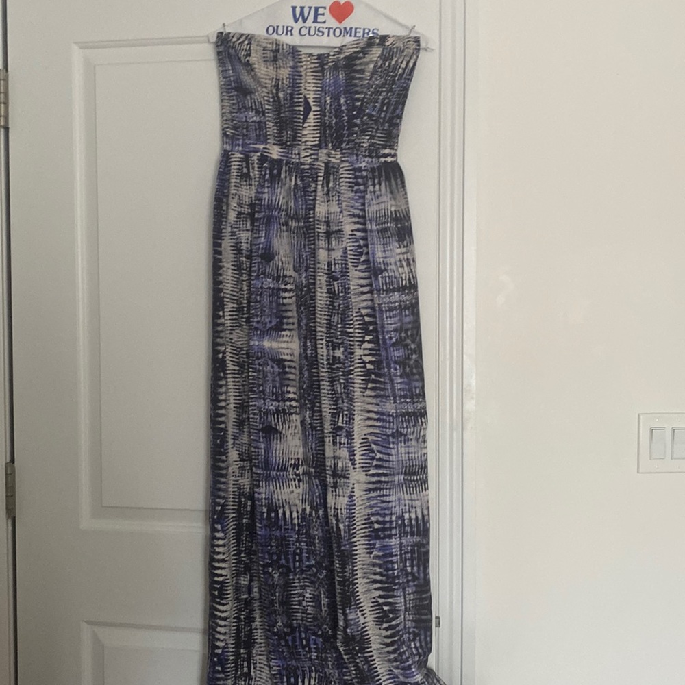 Parker strapless silk maxi dress